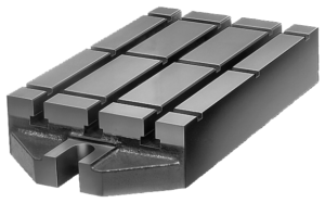 Base plate with T-slots gray cast iron