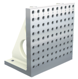 Angle plates, gray cast iron, wide with grid holes Angle plates, gray cast iron, wide with grid holes