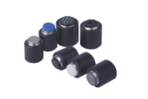 Self-aligning pads with O-ring and exchangeable inserts Self-aligning pads with O-ring and exchangeable inserts