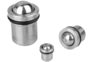 Spring Plungers, push fit, with O-Ring Seal