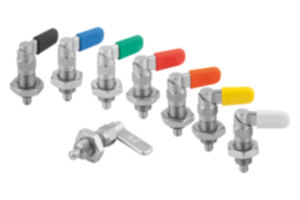 Cam-action indexing plunger, stainless steel with hexagon Cam-action indexing plunger, stainless steel with hexagon