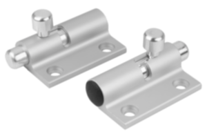 Barrel locks with return spring aluminum grip to left or right