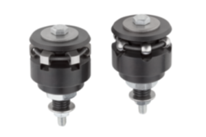 Centering clamps with ball or hexagon segments Centering clamps with ball or hexagon segments