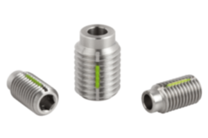Locating bushings for ball lock pins, with thread lock Locating bushings for ball lock pins, with thread lock