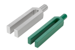 Clamp straps open U DIN 6315 C, round pin, steel or aluminum
