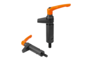 Hook clamp with collar and adjustable handle with clamping force intensifier Hook clamp with collar and adjustable handle with clamping force intensifier