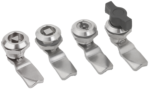Cuartos de vuelta de acero inoxidable 1.4404, versión pequeña, diámetro de la carcasa 28 mm Cuartos de vuelta de acero inoxidable 1.4404, versión pequeña, diámetro de la carcasa 28 mm