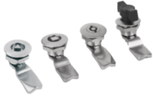 Cuartos de vuelta de acero inoxidable 1.4404, versión pequeña, diámetro de la carcasa 32 mm Cuartos de vuelta de acero inoxidable 1.4404, versión pequeña, diámetro de la carcasa 32 mm
