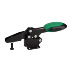 Horizontal Toggle Clamps with Safety Interlock with flat foot and adjustable clamping spindle Horizontal Toggle Clamps with Safety Interlock with flat foot and adjustable clamping spindle
