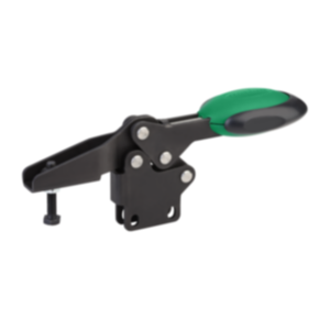 Horizontal Toggle Clamps with Safety Interlock with straight foot and adjustable clamping spindle Horizontal Toggle Clamps with Safety Interlock with straight foot and adjustable clamping spindle