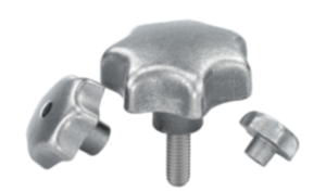 Star grips gray cast iron, DIN 6336 Star grips gray cast iron, DIN 6336