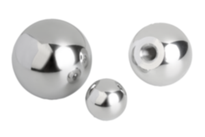 Ball knobs stainless steel or aluminum, DIN 319
