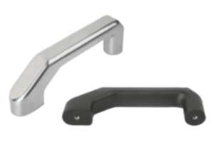Pull handles, aluminum, slanted both sides