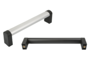 Tubular handles, aluminum with plastic grip legs