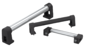 Tubular handles, aluminum with plastic grip legs