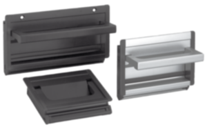 Recessed handle, aluminum, fold-down Recessed handle, aluminum, fold-down
