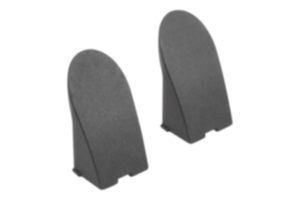 Plastic end cap for angled pull handles Plastic end cap for angled pull handles