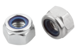 Hexagon nuts with polyamide thread lock high type, DIN 982 enhanced Hexagon nuts with polyamide thread lock high type, DIN 982 enhanced