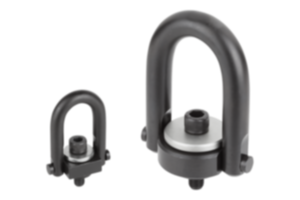 Hoist ring, steel with U-bracket, 360 degree rotation - inch Hoist ring, steel with U-bracket, 360 degree rotation - inch