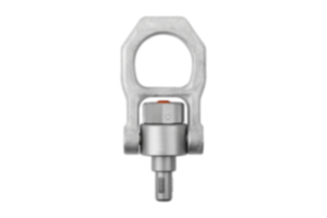 Threaded hoist pin, self-locking, stainless steel with rotating shackle Threaded hoist pin, self-locking, stainless steel with rotating shackle