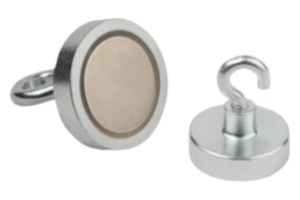 Shallow pot magnets with hook NdFeB Shallow pot magnets with hook NdFeB