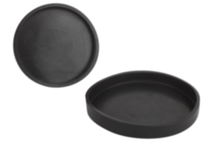 Protective rubber caps for shallow pot magnets Protective rubber caps for shallow pot magnets
