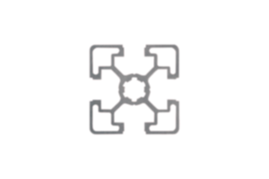 Aluminum profiles 45x45 light Type B Aluminum profiles 45x45 light Type B
