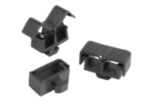Cable clips with T-slot key Cable clips with T-slot key