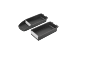 Contenedores de agarre de plástico antiestático para perfil de suspensión Contenedores de agarre de plástico antiestático para perfil de suspensión