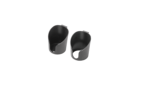 Portavasos de plástico para perfiles de aluminio, cerrados o abiertos Portavasos de plástico para perfiles de aluminio, cerrados o abiertos