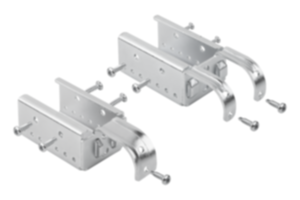 Suspension bracket variable Ø 30, steel, for roller tracks, steel Suspension bracket variable Ø 30, steel, for roller tracks, steel