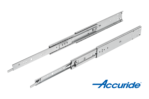 Steel telescopic slides for side mounting, over-extension, load capacity up to 68 kg Steel telescopic slides for side mounting, over-extension, load capacity up to 68 kg