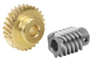 Worm gears, right-hand center distance 17 mm