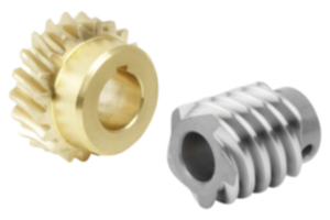 Worm gears, right-hand center distance 22.62 mm
