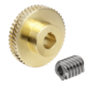 Worm gears, right-hand center distance 80 mm
