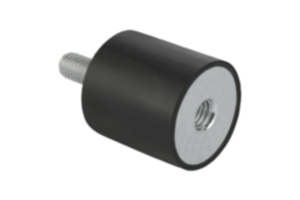 Rubber buffers steel or stainless steel type B cylindrical with external thread and feexternal thread Rubber buffers steel or stainless steel type B cylindrical with external thread and feexternal thread