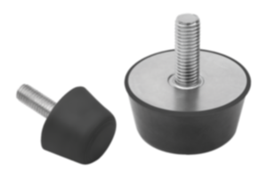 Rubber buffers type K conical with external thread Rubber buffers type K conical with external thread