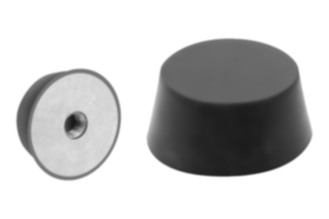 Rubber buffers, steel, type EK conical with internal thread Rubber buffers, steel, type EK conical with internal thread
