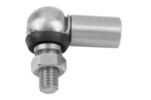 Angle joints stainless steel like DIN 71802, Style CS with sealing cap  Angle joints stainless steel like DIN 71802, Style CS with sealing cap