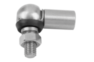 Angle joints stainless steel like DIN 71802, Style CS with sealing cap 