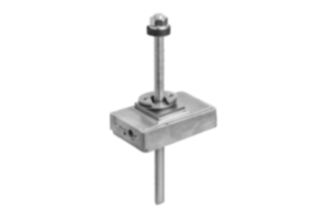 Levelling wedges, aluminum with adhesive anchor Levelling wedges, aluminum with adhesive anchor