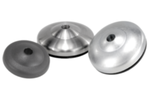 Discos para pies regulables ECO de fundición inyectada de cinc, acero inoxidable o plástico Discos para pies regulables ECO de fundición inyectada de cinc, acero inoxidable o plástico