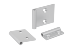 Hinge halves aluminum, on-frame Hinge halves aluminum, on-frame