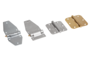 Strap hinges, steel or stainless steel Strap hinges, steel or stainless steel