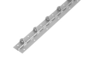 Piano hinges, stainless steel with stop Piano hinges, stainless steel with stop