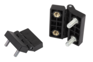Hinges plastic with bushing and fastening screws