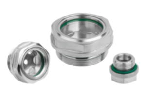 Mirilla del nivel de aceite de acero inoxidable con vidrio de seguridad Mirilla del nivel de aceite de acero inoxidable con vidrio de seguridad