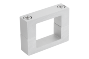 Flange clamps, aluminum, for square linear actuators Flange clamps, aluminum, for square linear actuators