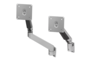 Monitor brackets, aluminum, height adjustable 4 or 5 axis