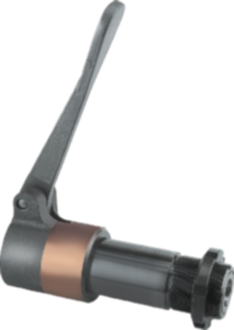 Spring mounted center sleeves with tension lever Spring mounted center sleeves with tension lever